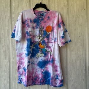 NWOT Space Jam Tie Dye Bugs Bunny Graphic T-Shirt